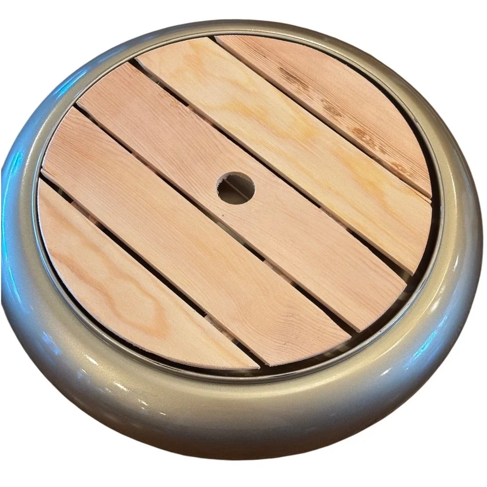 Japanese Sushi Oke Serving Tub Gold Black Red with Wood Insert GCK-208